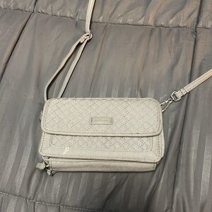 Grey quilted Vera Bradley cross body.